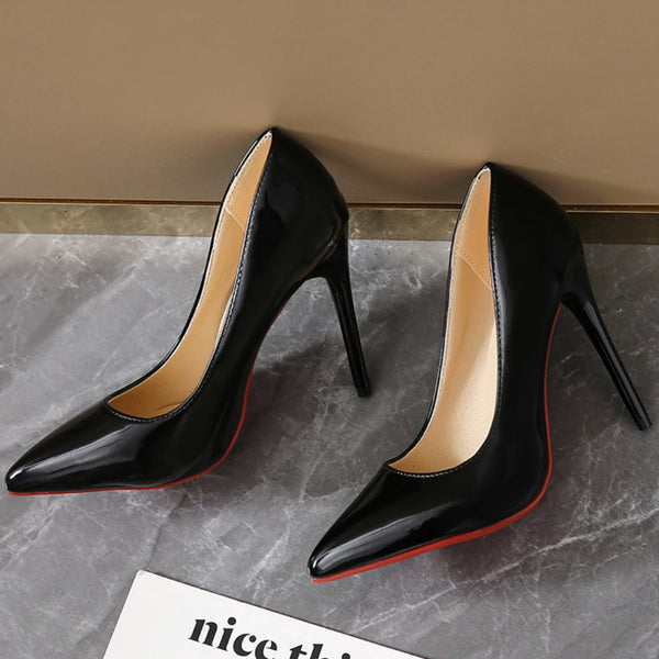 Elegant Plus Size Stiletto Pumps for Women - Pointed Toe Party Shoes